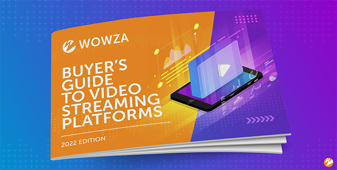 A thumbnail image of a report titled, "Buyer's Guide to Video Streaming Platforms," with a blue and purple background.